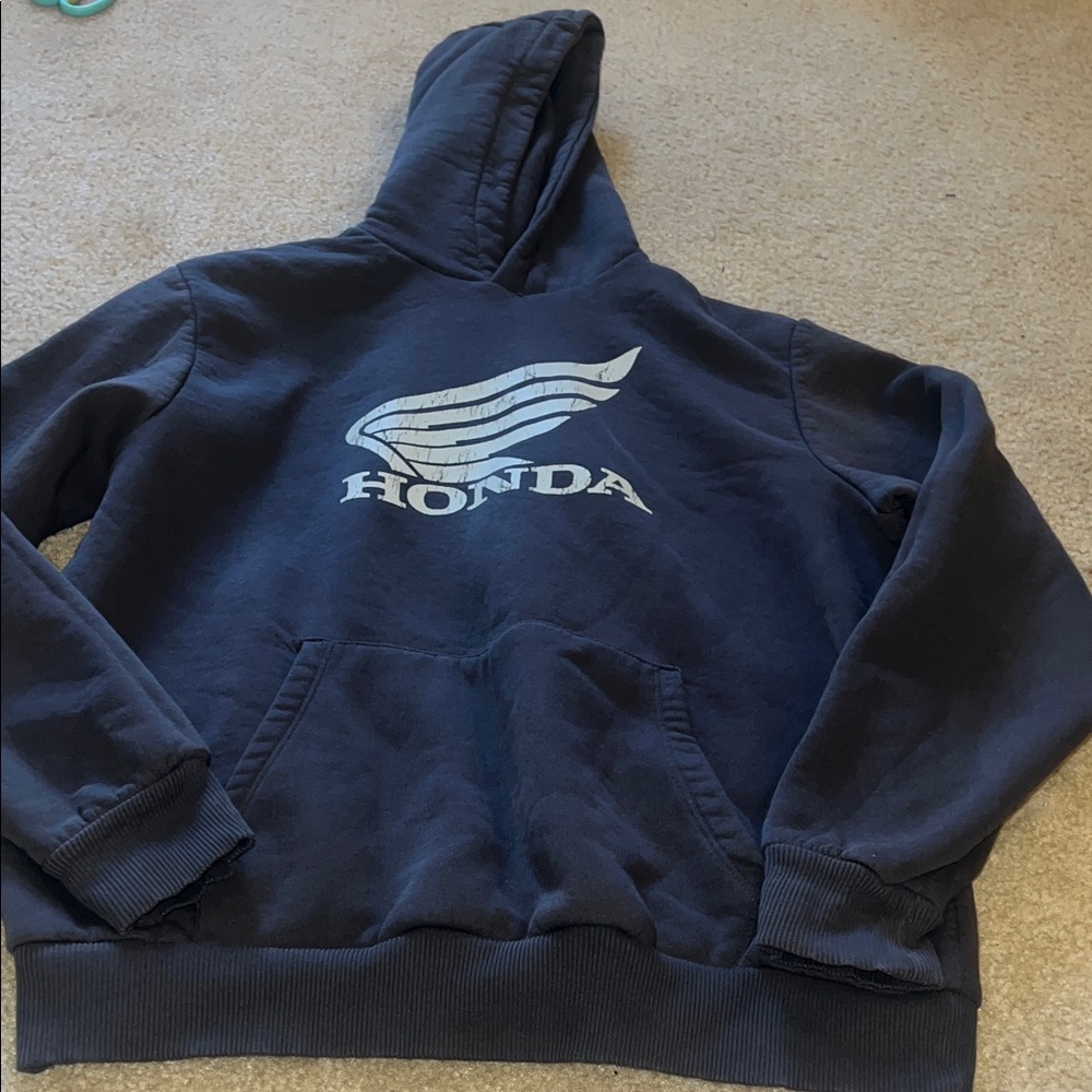 Honda Unisex Dark Grey Hooded Sweatshirt